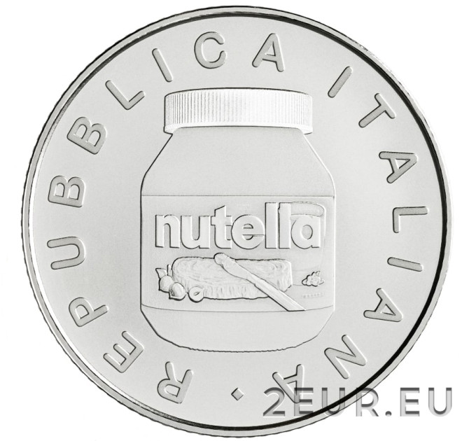 Italien 5 Euro Silber BU 2021 - Nutella White