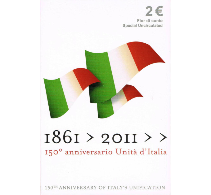 Italien 2 Euro Coincard 2011 - 150. Jahrestag der italienischen Einigung