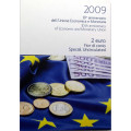 Italien 2 Euro BU 2009 - 10 Jahre WWU