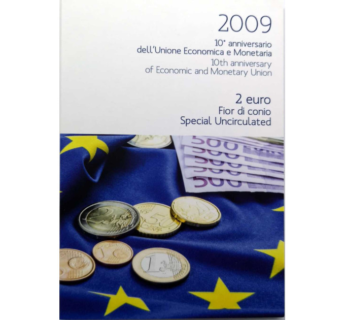 Italien 2 Euro BU 2009 - 10 Jahre WWU