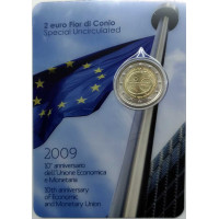 Italien 2 Euro BU 2009 - 10 Jahre WWU