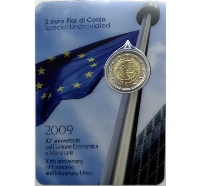 Italien 2 Euro BU 2009 - 10 Jahre WWU