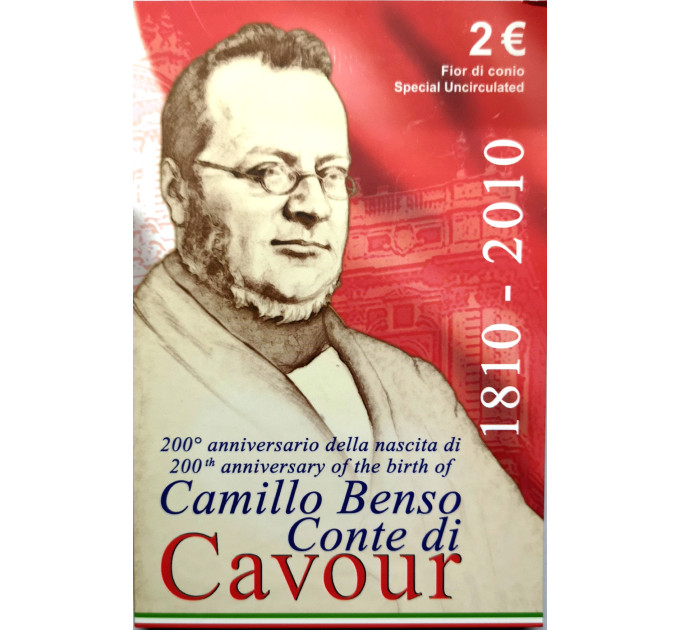 Italien 2 Euro BU 2010 - 200. Jahrestag der Geburt von Camillo Benso Graf von Cavour