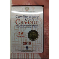Italien 2 Euro BU 2010 - 200. Jahrestag der Geburt von Camillo Benso Graf von Cavour