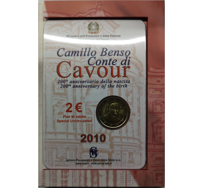 Italien 2 Euro BU 2010 - 200. Jahrestag der Geburt von Camillo Benso Graf von Cavour