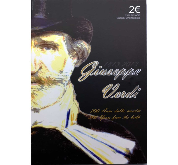 Italien 2 Euro BU 2013 - 200. Geburtstag von Giuseppe Verdi