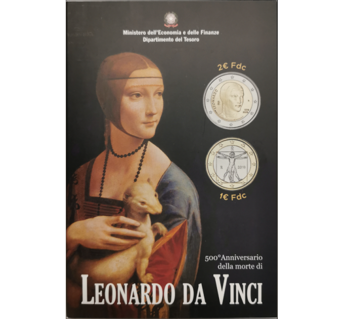 Italien 2 euro BU 2019 - 500. Todestag Leonardo da Vinci