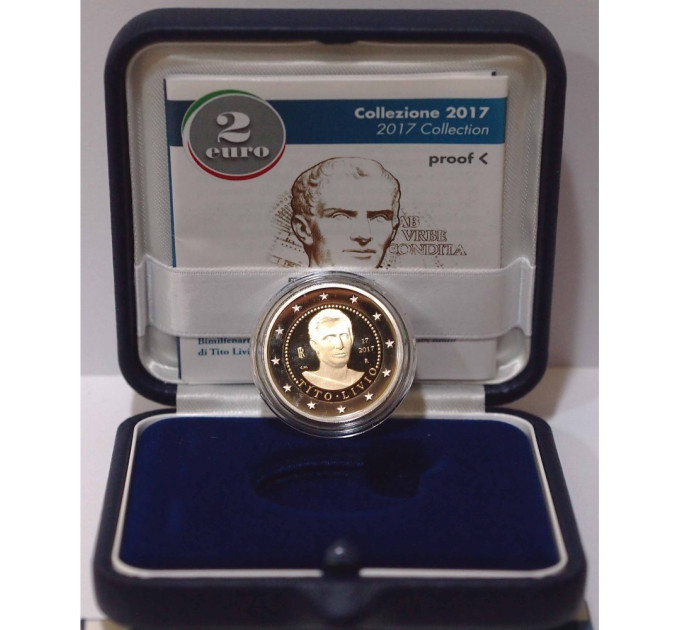 Italien 2 euro proof 2017 – 2000. Todestag von Tito Livio