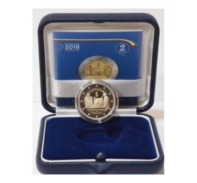 Italien 2 euro proof 2018 – 70 Jahre Verfassung der Italienischen Republik