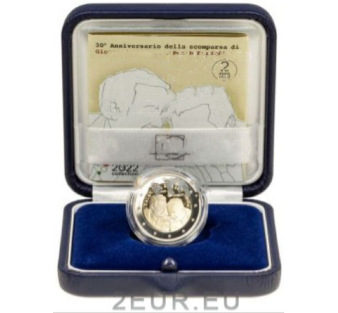 Italien 2 euro proof 2022 – 30. Todestag von Giovanni Falcone und Paolo Borsellino