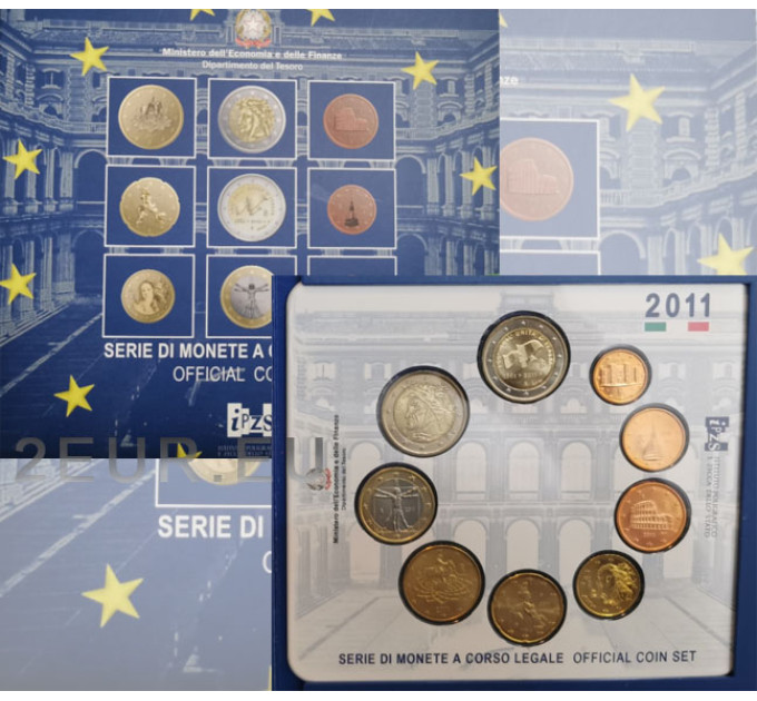 Italien Euro set BU 2011