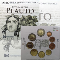 Italien 2016 - Euro Set BU - Tito Maccio Plauto