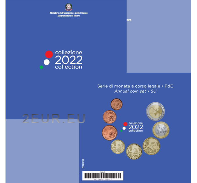 Italien 2022 - Euro Set BU  