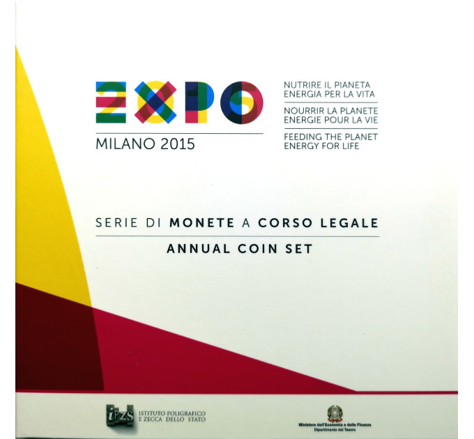 Italien Euro set BU 2015