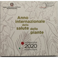 Italien 2020 - Euro Set BU + Silber - „Jahr der Pflanzengesundheit“  