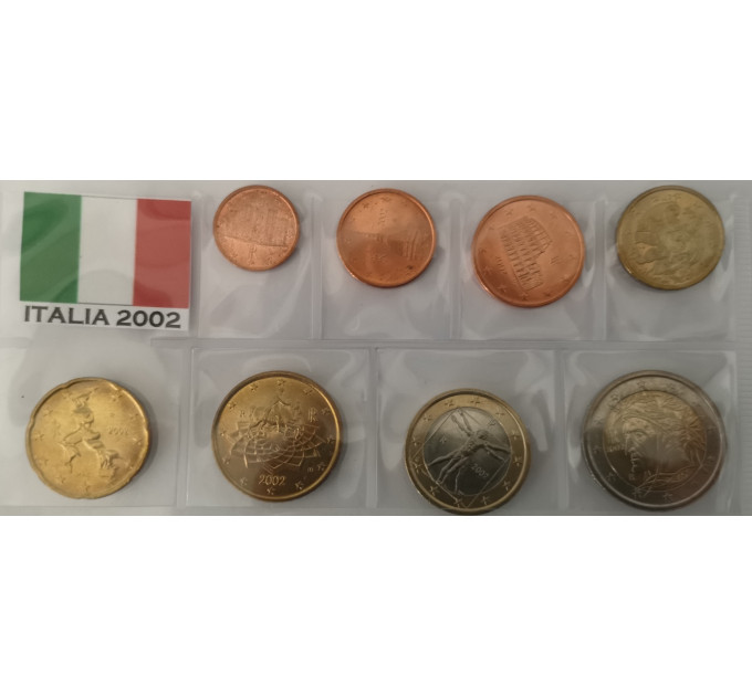 Italien euro set UNC 2002