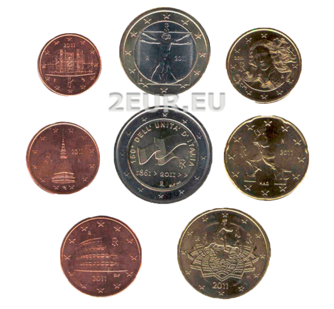 Italien euro set UNC 2011