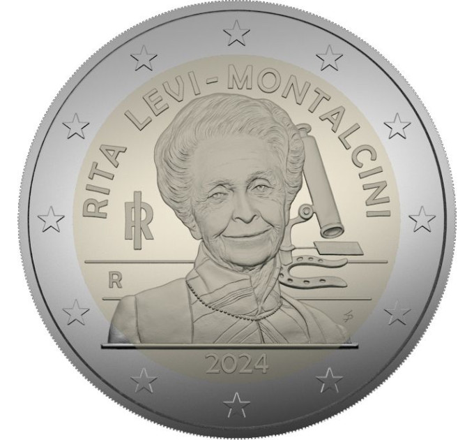Italien 2 euro UNC 2024 – Rita Levi-Montalcini