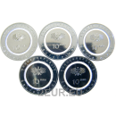 10 EURO UNC MÜNZEN - 5 Buchstaben (A,D,F,G,J)