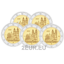2 EURO UNC MÜNZEN - 5 Buchstaben (A,D,F,G,J)